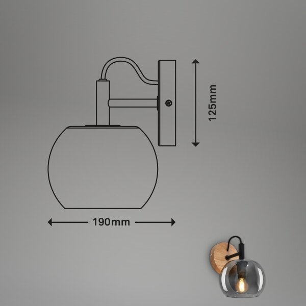 Briloner - Nástenné svietidlo KYRO 1xE14/10W/230V