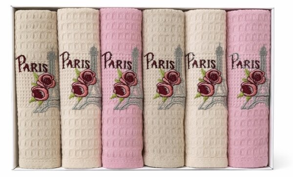 Didatex Kuchynské utierky Paris set 6 ks