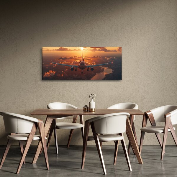 Obraz - Dopravné lietadlo (120x50 cm)
