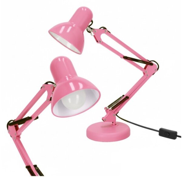 Stolná lampa AURIQ 1xE27/60W/230V ružová
