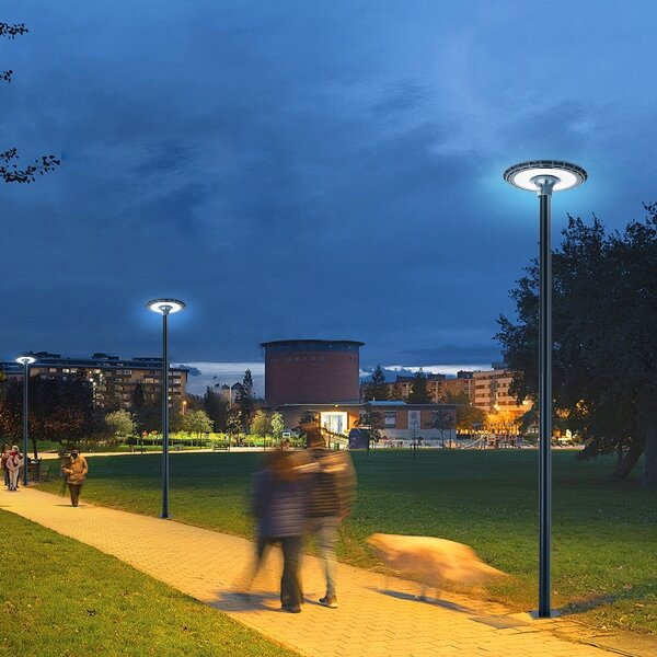 Brilagi-LED Vonkajšie pouličné svietidlo so stĺpom 3 m URBANSPARK LED/120W/230V antracit IP65
