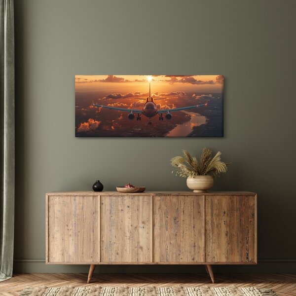 Obraz - Dopravné lietadlo (120x50 cm)