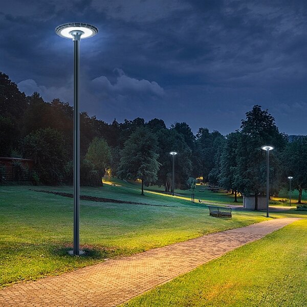Brilagi-LED Vonkajšie pouličné svietidlo so stĺpom 3 m URBANSPARK LED/120W/230V antracit IP65