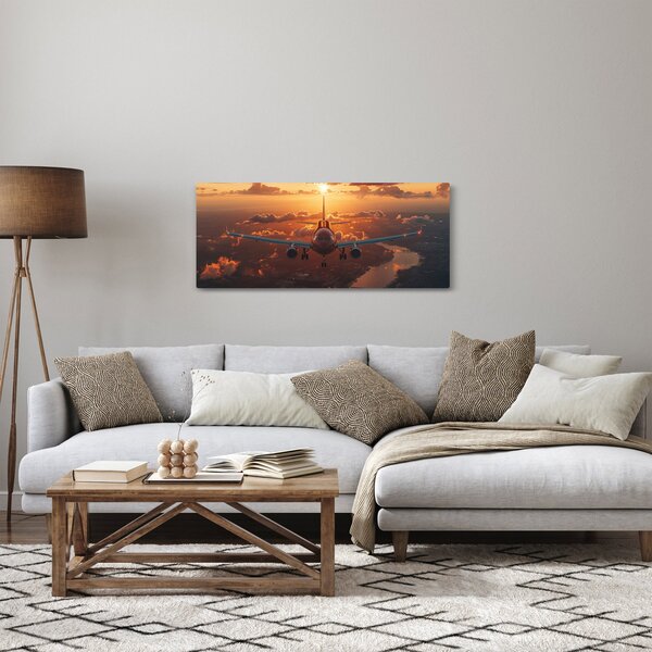 Obraz - Dopravné lietadlo (120x50 cm)