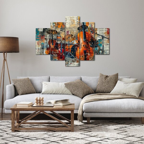 Obraz - Hudobné nástroje (150x105 cm)