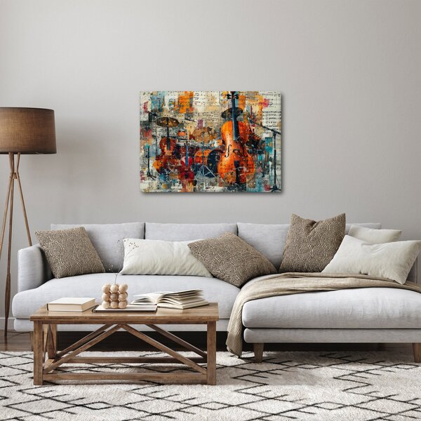 Obraz - Hudobné nástroje (70x50 cm)