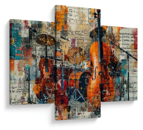 Obraz - Hudobné nástroje (90x60 cm)