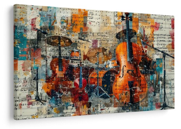 Obraz - Hudobné nástroje (90x60 cm)