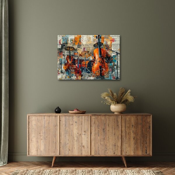 Obraz - Hudobné nástroje (70x50 cm)