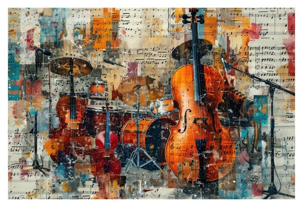 Obraz - Hudobné nástroje (90x60 cm)