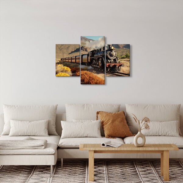 Obraz - Parná lokomotíva (90x60 cm)