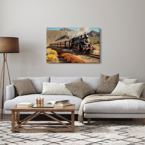 Obraz - Parná lokomotíva (90x60 cm)