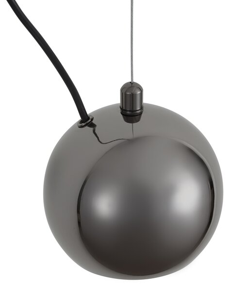 Dizajnová závesná lampa tmavý chróm pre 1-fázový koľajnicový systém - Slimline Sara