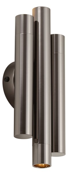 Retro nástenná lampa antracitová 3-svetelná - Pipes