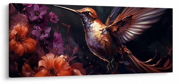 Obraz - Kolibrík (120x50 cm)