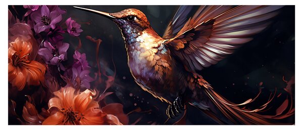 Obraz - Kolibrík (120x50 cm)