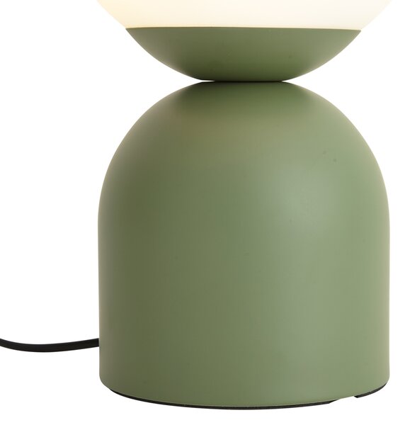 Hotel Chic Table Lamp Green with Opal Glass - Pallon Trend