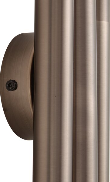 Moderné nástenné svietidlo tmavý bronz 3-svetlo - Pipes
