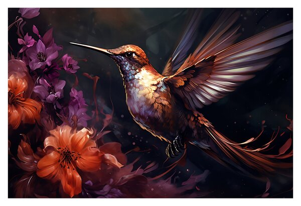 Obraz - Kolibrík (90x60 cm)
