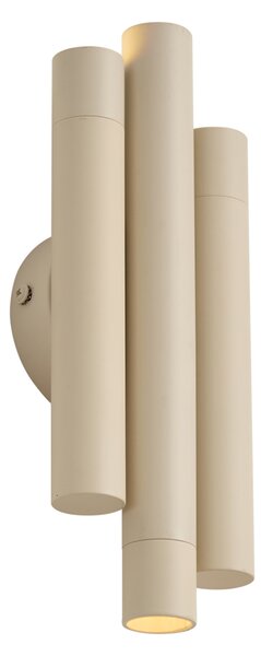 Retro nástenné svietidlo béžové 3-svetlové - Pipes