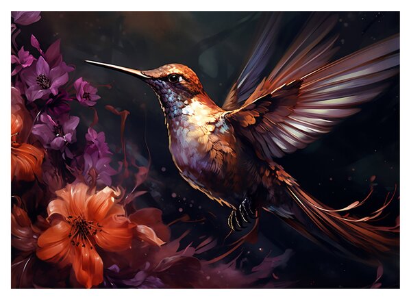 Obraz - Kolibrík (70x50 cm)