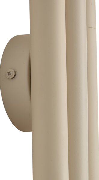 Retro nástenné svietidlo béžové 3-svetlové - Pipes