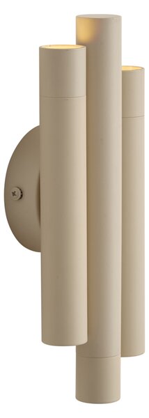 Retro nástenné svietidlo béžové 3-svetlové - Pipes