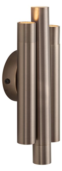Moderné nástenné svietidlo tmavý bronz 3-svetlo - Pipes