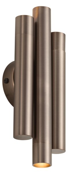 Moderné nástenné svietidlo tmavý bronz 3-svetlo - Pipes