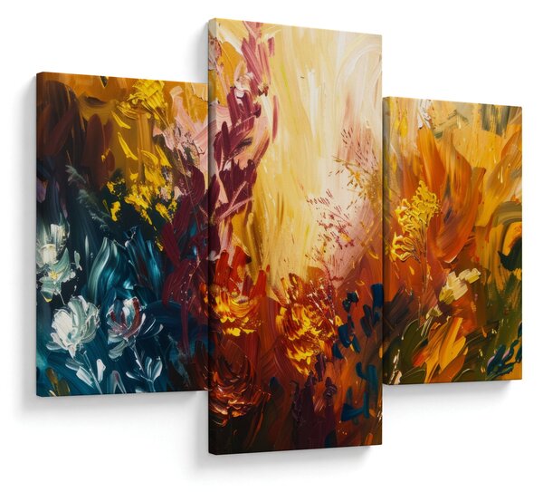 Obraz - Abstraktná maľba kvetov (90x60 cm)