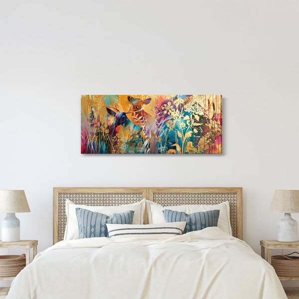 Obraz - Abstraktná maľba prírody (120x50 cm)