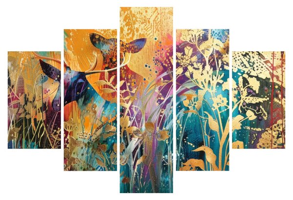 Obraz - Abstraktná maľba prírody (150x105 cm)