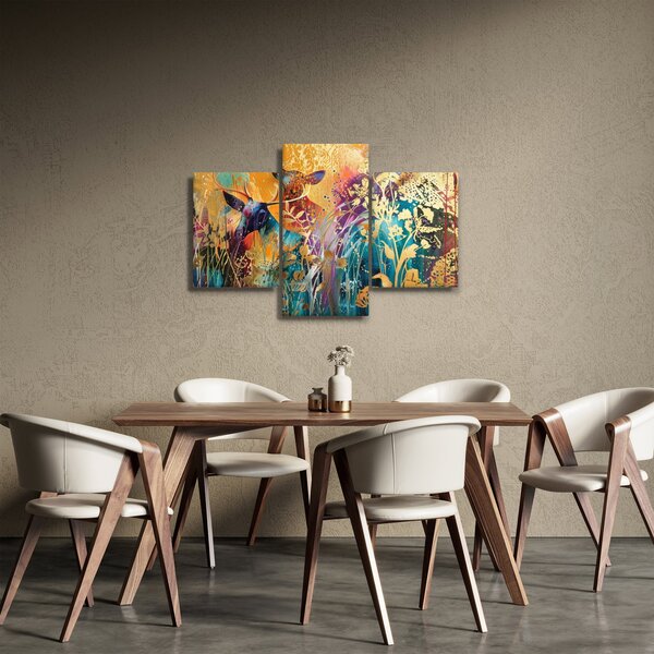 Obraz - Abstraktná maľba prírody (90x60 cm)