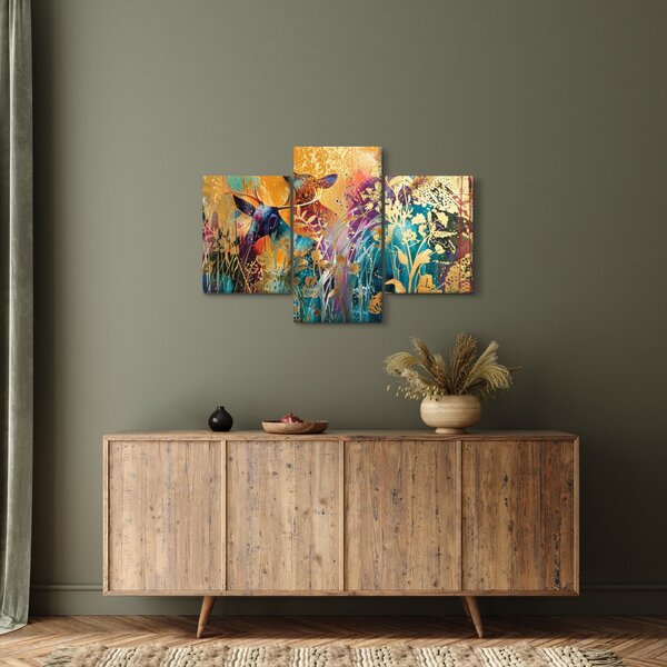 Obraz - Abstraktná maľba prírody (90x60 cm)