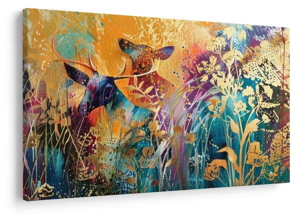 Obraz - Abstraktná maľba prírody (90x60 cm)