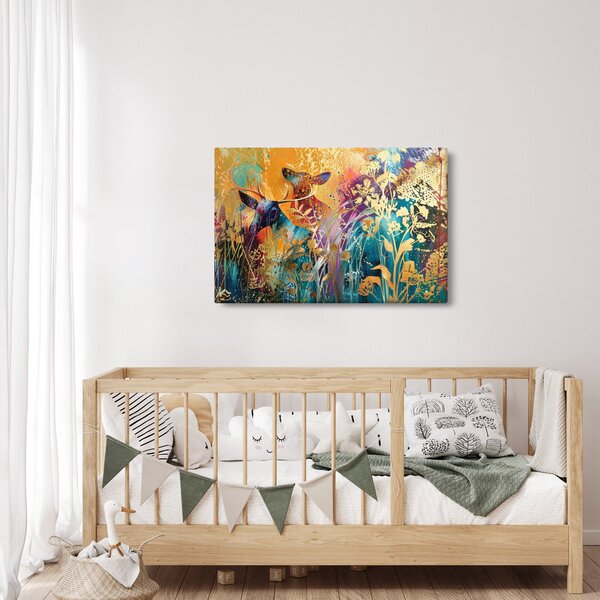 Obraz - Abstraktná maľba prírody (90x60 cm)