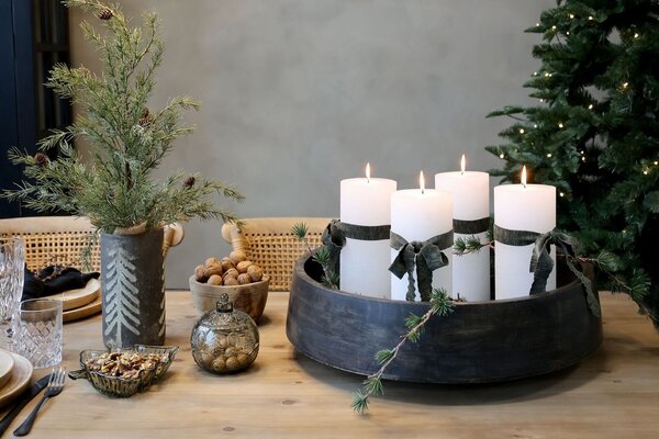 Zelený vianočný borovicový stromček v kvetináči so svetielkami Pine Tree - 120 cm - Chic Antique
