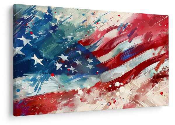 Obraz - Vlajka USA (90x60 cm)