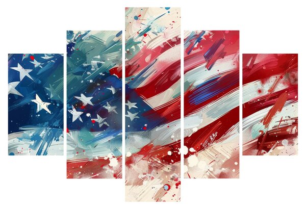 Obraz - Vlajka USA (150x105 cm)