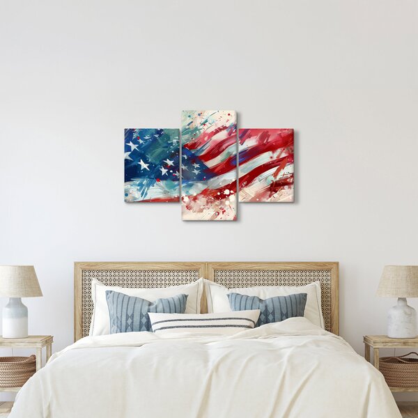Obraz - Vlajka USA (90x60 cm)