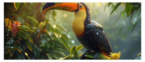 Obraz - Tukan (120x50 cm)