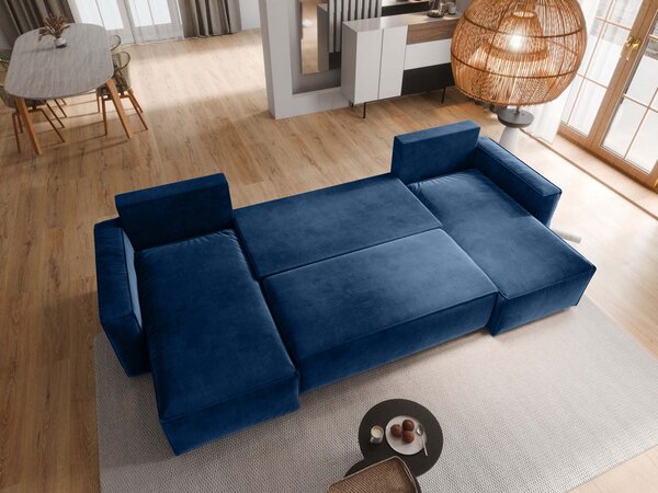 Účková rozkladacia sedačka Denim - modrá