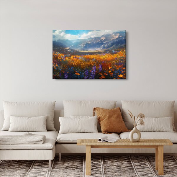 Obraz - Maľovaná horská krajina II. (90x60 cm)