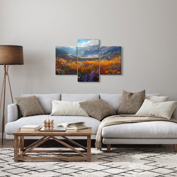 Obraz - Maľovaná horská krajina II. (90x60 cm)