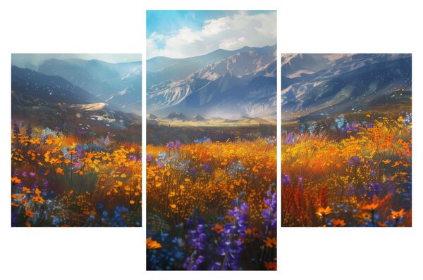 Obraz - Maľovaná horská krajina II. (90x60 cm)