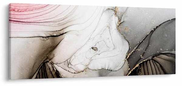 Obraz - Mramorový atrament (120x50 cm)