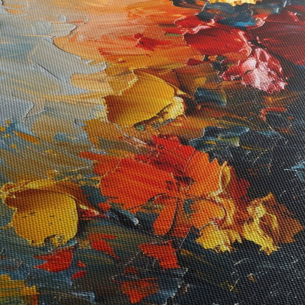 Obraz - Abstraktná maľba kvetov III. (90x60 cm)