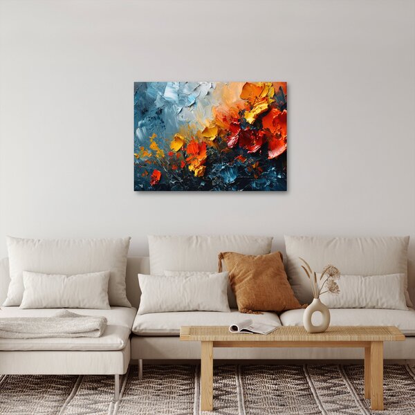 Obraz - Abstraktná maľba kvetov III. (70x50 cm)