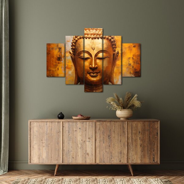 Obraz - Budha, olejomaľba (150x105 cm)
