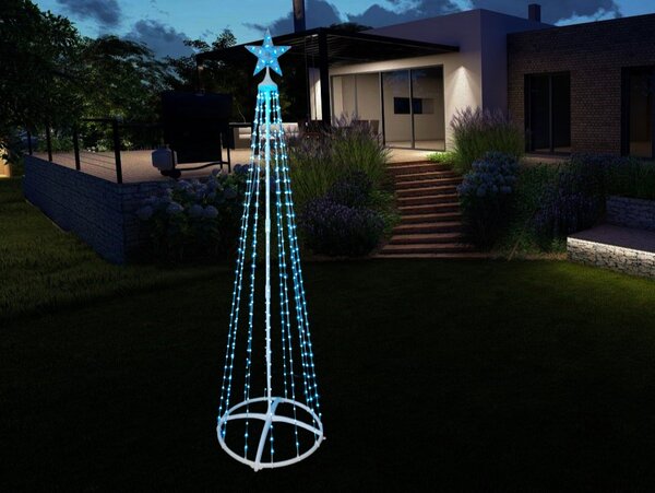 Svetelný kužeľ - viacfarebný s možnosťou nastavenia stálej farby, 1,8m vysoký, 370 LED, 8 programov